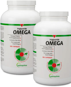 Vetoquinol Triglyceride Omega Large Giant Dogs 500 Capsules 2-Pack