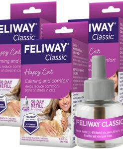 FELIWAY Classic Cat Diffuser Refills 3-Pack 144 mL Total