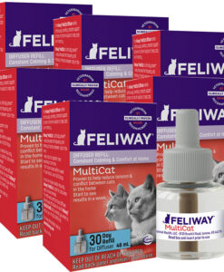 FELIWAY MultiCat Cat Diffuser Refills 6-Pack 288 mL Total