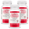Cranberry D-Mannose Supplement Tablets 180 Count 3-Pack