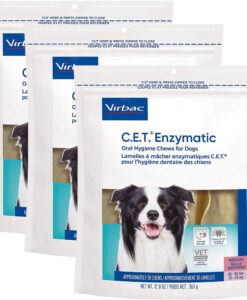 Virbac 3-PACK CET Enzymatic Chews Medium Dog (90 Chews)