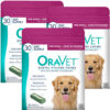 3-PACK OraVet Dental Hygiene Chews - Large Over 50 lbs (90 Count)