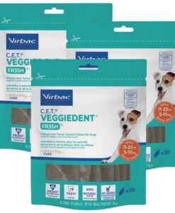 Virbac CET FR3SH Veggiedent - Small (90 Chews)
