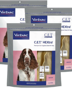Virbac 3-PACK CET HEXtra Chews - Medium (90 chews)