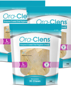 3-PACK Ora-Clens Oral Hygiene Chews Large (90 Chews)