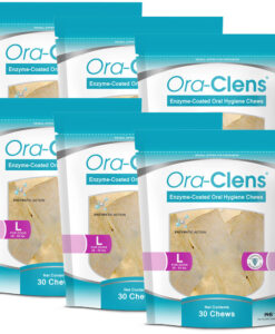 6-PACK Ora-Clens Oral Hygiene Chews Large (180 Chews)