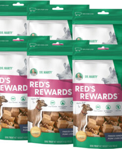 Dr. Marty Reds Rewards Freeze-Dried Pork Liver Dog Treats 6-PACK 4-oz